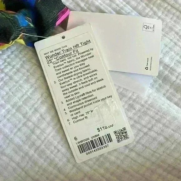 Lululemon- NWT Wunder Train Contour Fit Sz 0 - Picture 6 of 11